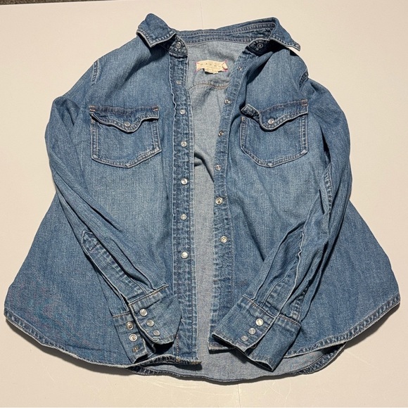 Hatch Blue Denim Maternity Shirt - Picture 2 of 8